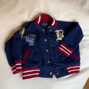 Ralph Lauren Polo snap front knit jacket for kids